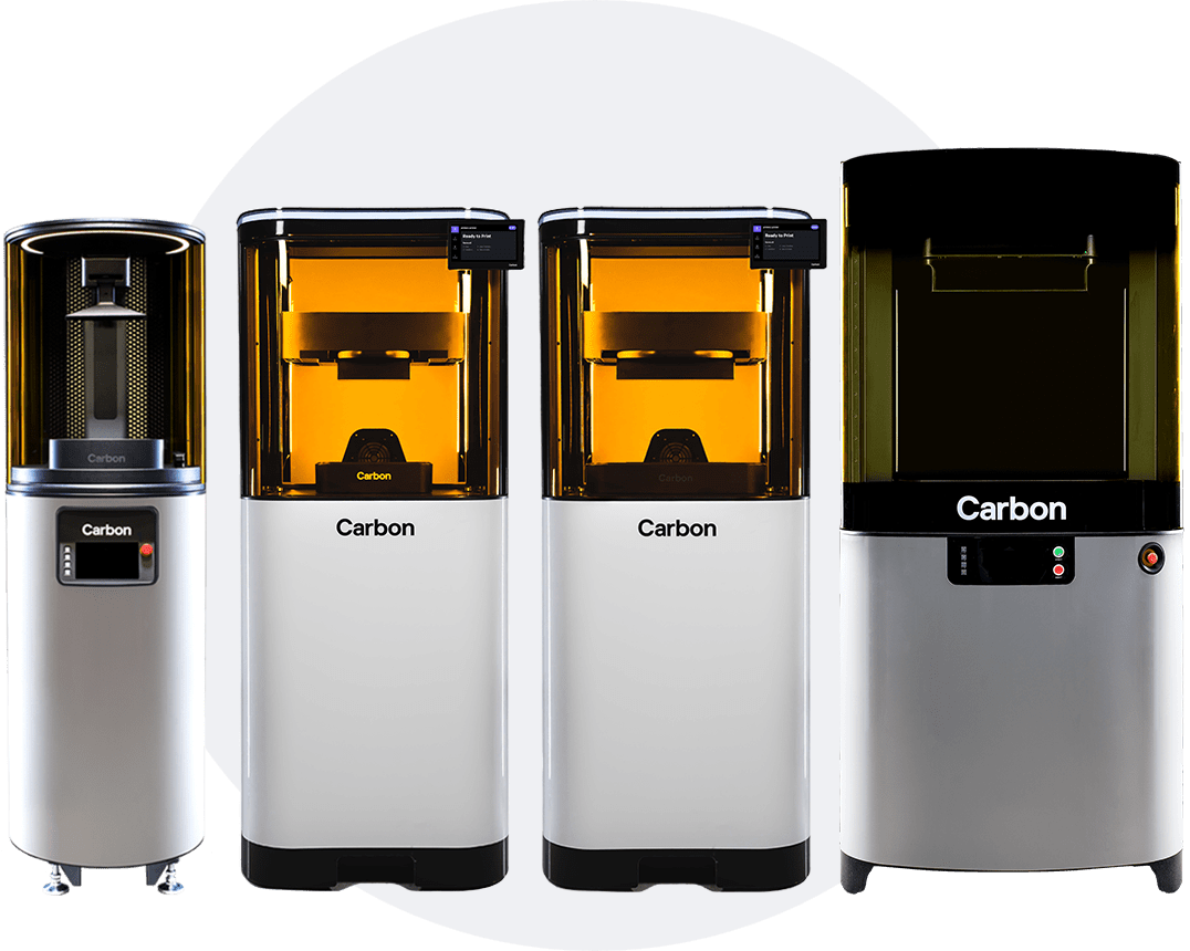 The Carbon printer line-up: M1, M2, M3, and L1